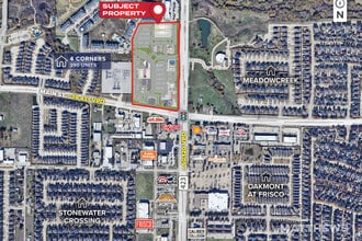 NWC FM 423 & King Rd, Frisco, TX - Vue aérienne vue de carte