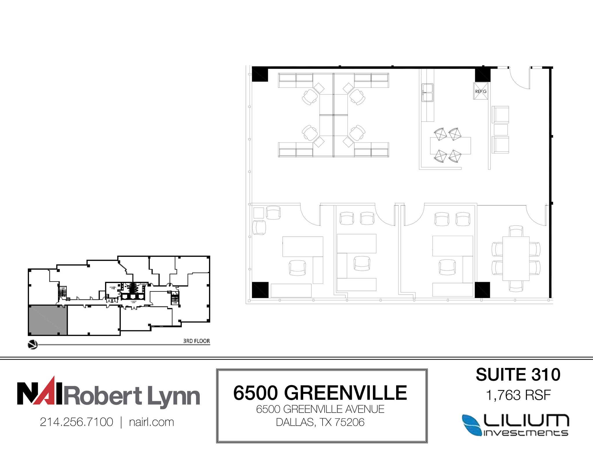 6500 Greenville Ave, Dallas, TX à louer Plan d’étage– Image 1 sur 1