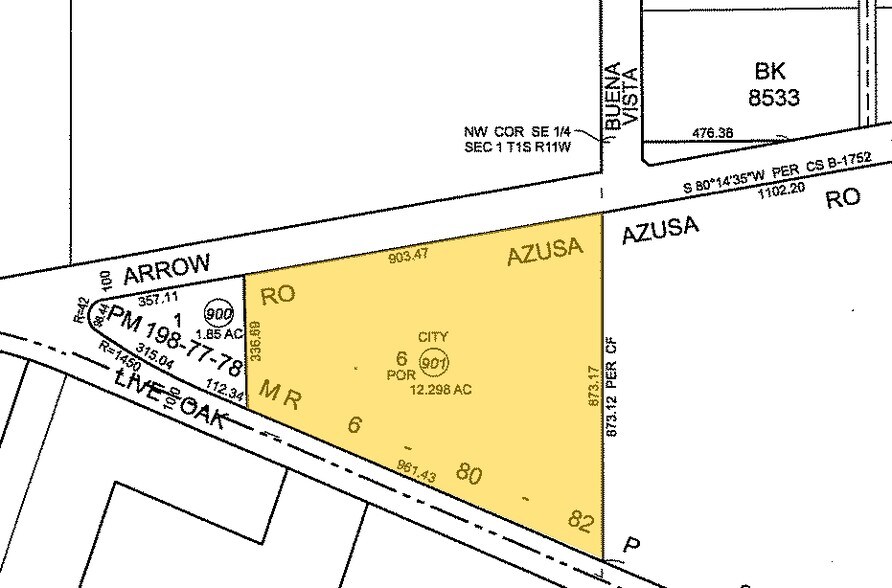 1220 Arrow Hwy, Baldwin Park, CA à louer - Plan cadastral – Image 2 sur 2