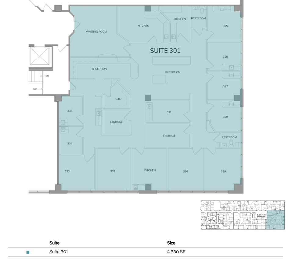 9 Medical Pky, Farmers Branch, TX à louer Plan d’étage– Image 1 sur 1