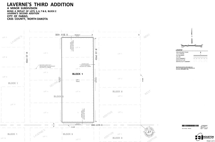 2880 42nd N St, Fargo, ND à louer - Plan cadastral – Image 3 sur 4