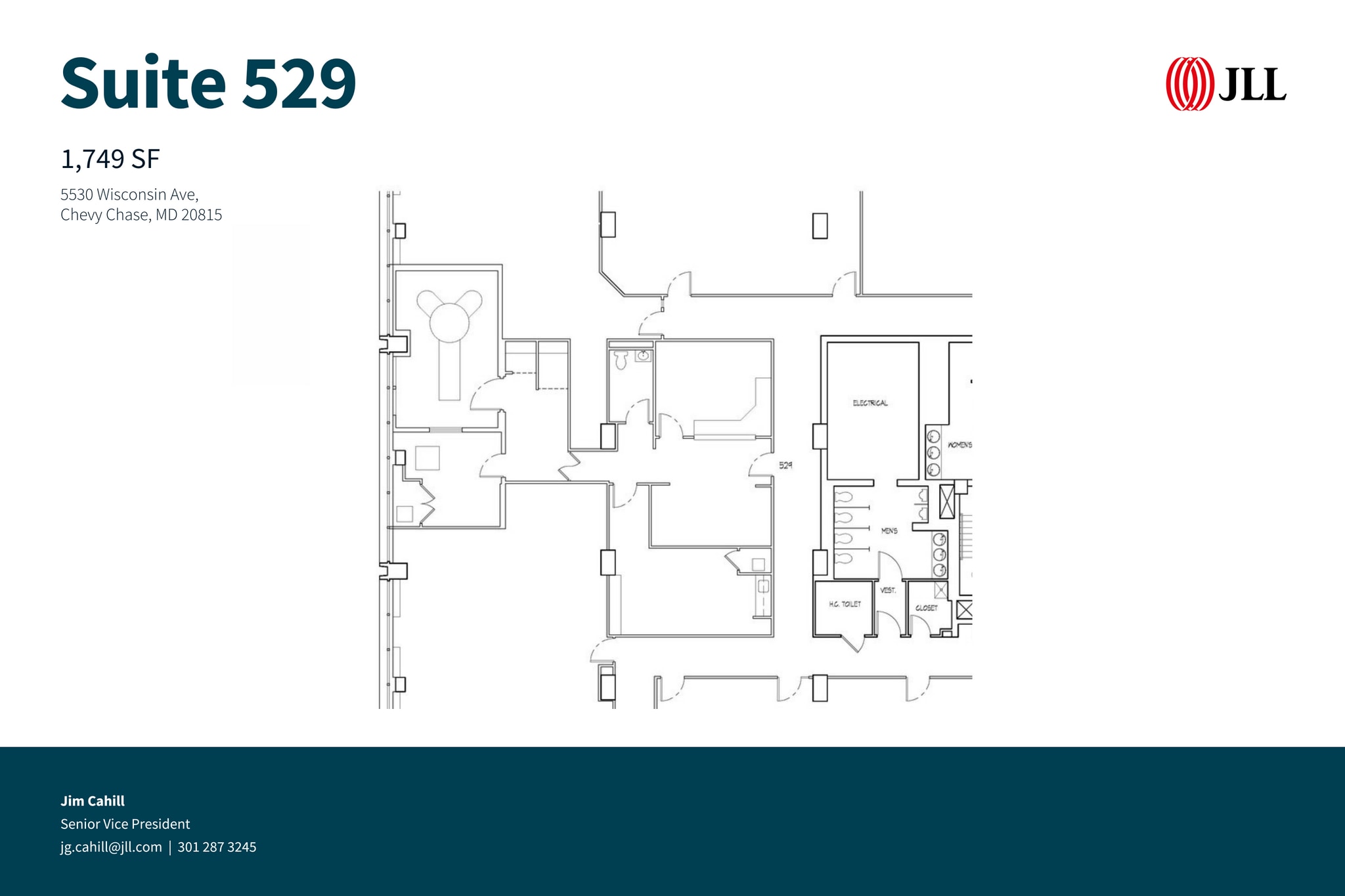 5530 Wisconsin Ave, Chevy Chase, MD à louer Plan d’étage– Image 1 sur 1