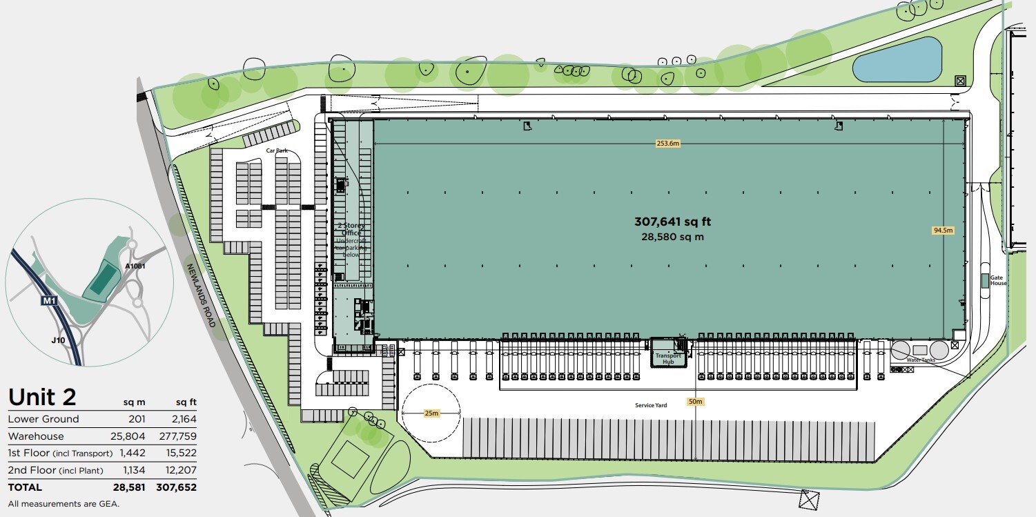 Newlands Rd, Slip End à louer Plan de site– Image 1 sur 1