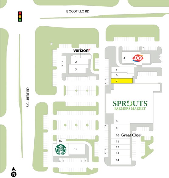 SE Ocotillo Rd & Gilbert Rd, Chandler, AZ à louer - Plan de site – Image 2 sur 11