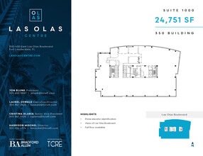 350 E Las Olas Blvd, Fort Lauderdale, FL à louer Plan d’étage– Image 1 sur 1