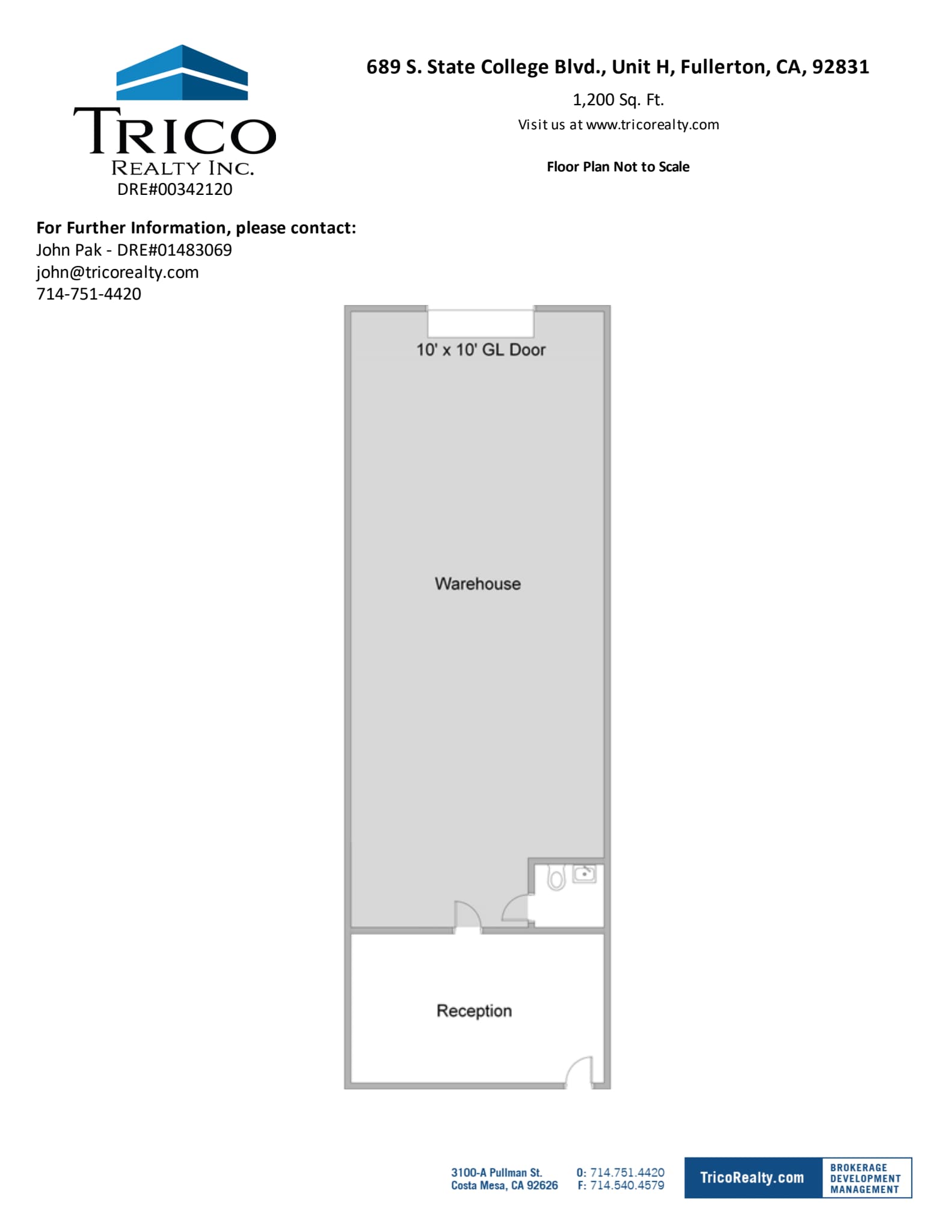 667-759 S State College Blvd, Fullerton, CA à louer Plan d’étage– Image 1 sur 1