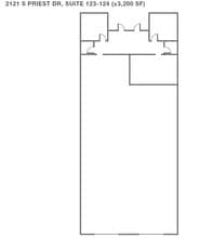 2121 S Priest Dr, Tempe, AZ à louer Plan d’étage– Image 1 sur 1