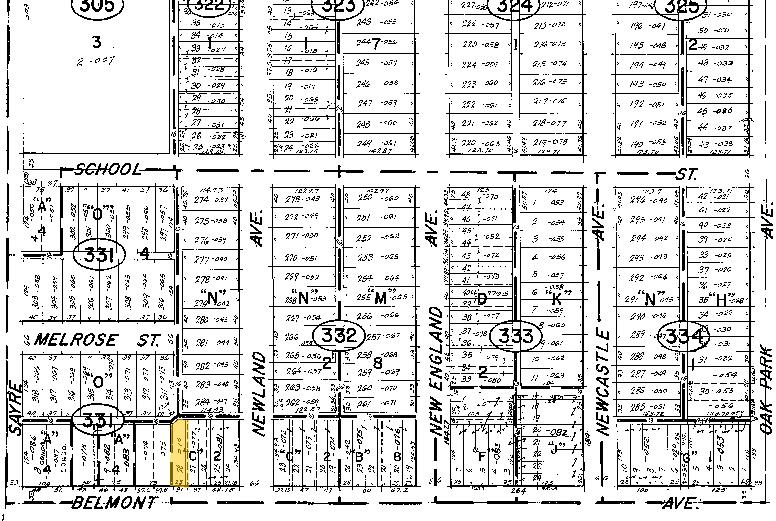 6944 W Belmont Ave, Chicago, IL à louer - Plan cadastral – Image 2 sur 2