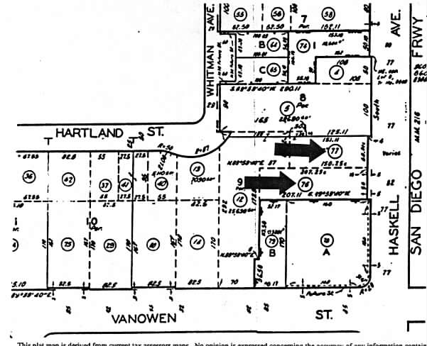 6825 Haskell Ave, Van Nuys, CA à vendre - Plan cadastral – Image 2 sur 3