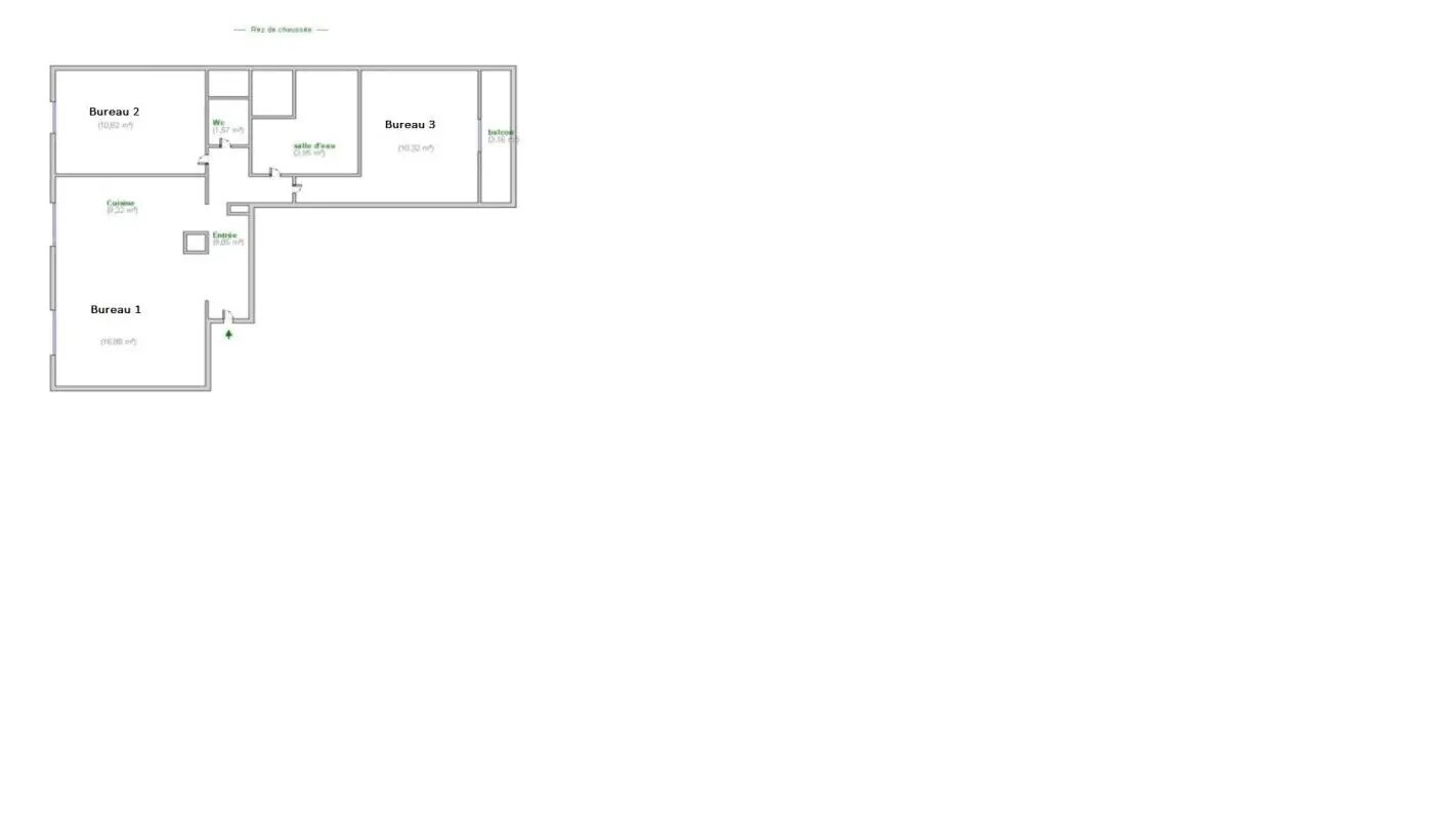 Bureau dans Décines-Charpieu à vendre Plan d’étage– Image 1 sur 2