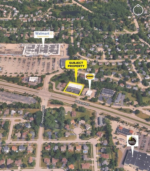 884 S Rand Rd, Lake Zurich, IL à louer - Aérien – Image 3 sur 8