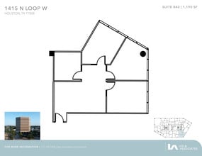 1415 North Loop W, Houston, TX à louer Plan d’étage– Image 1 sur 1