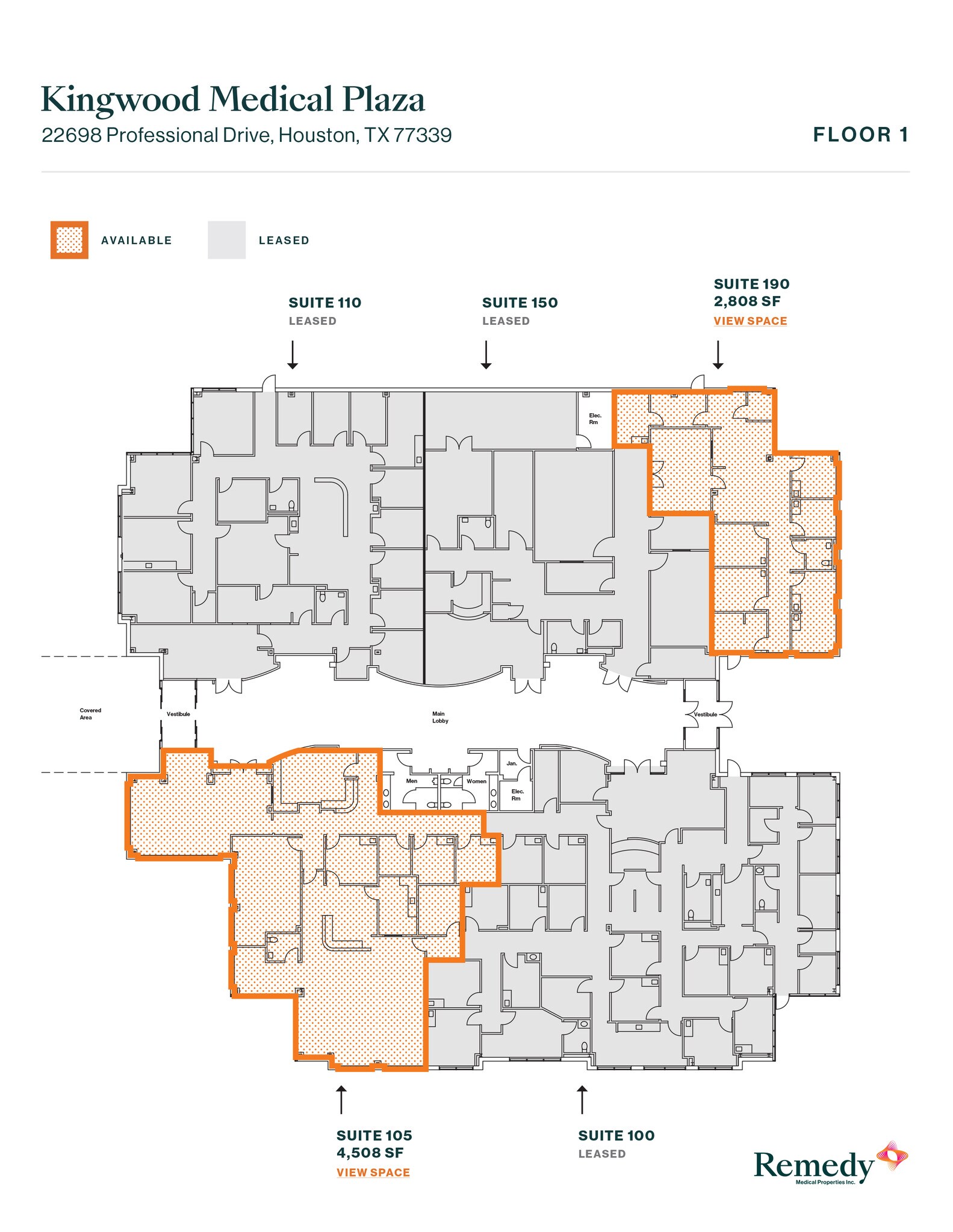 22698 Professional Dr, Kingwood, TX à louer Plan d’étage– Image 1 sur 1