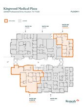 22698 Professional Dr, Kingwood, TX à louer Plan d’étage– Image 1 sur 1