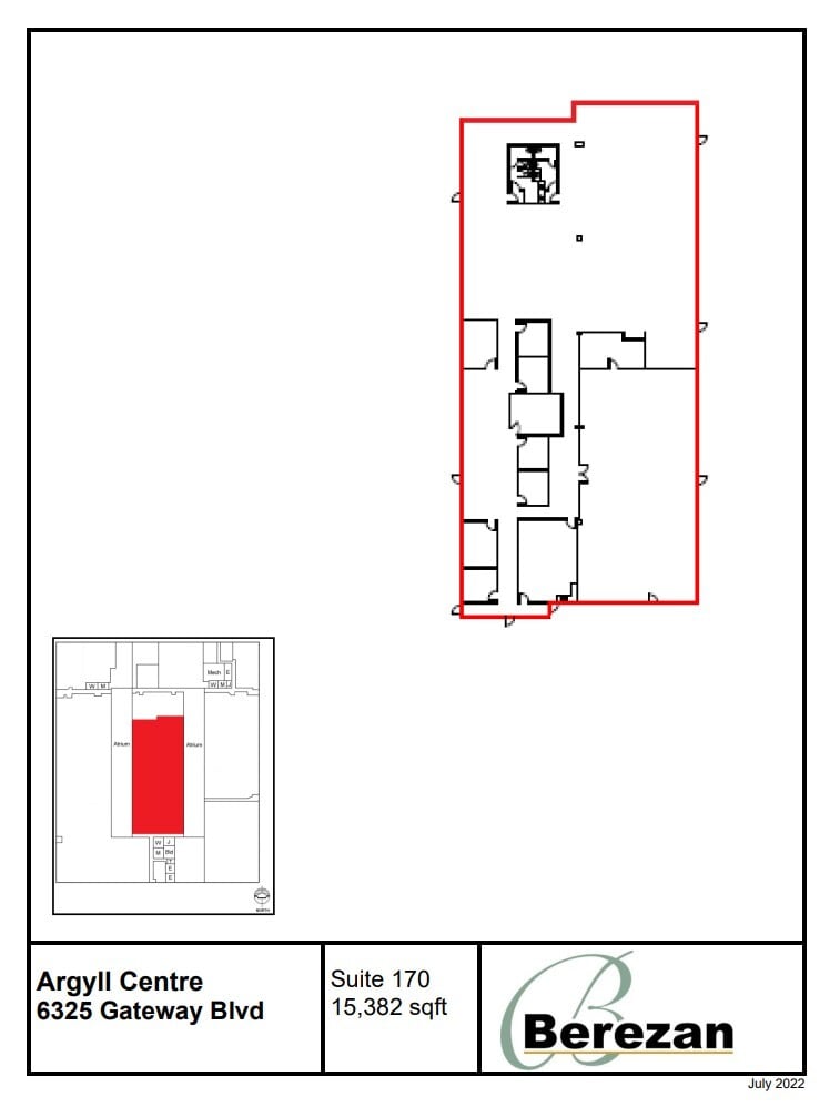 6325 Gateway Blvd NW, Edmonton, AB à louer Plan d’étage– Image 1 sur 1