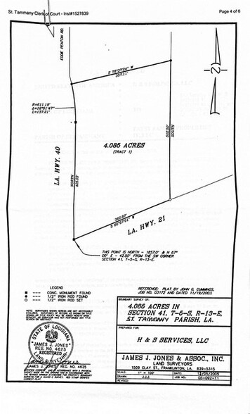 81416 Louisiana 21, Bush, LA à louer - Plan cadastral – Image 2 sur 2