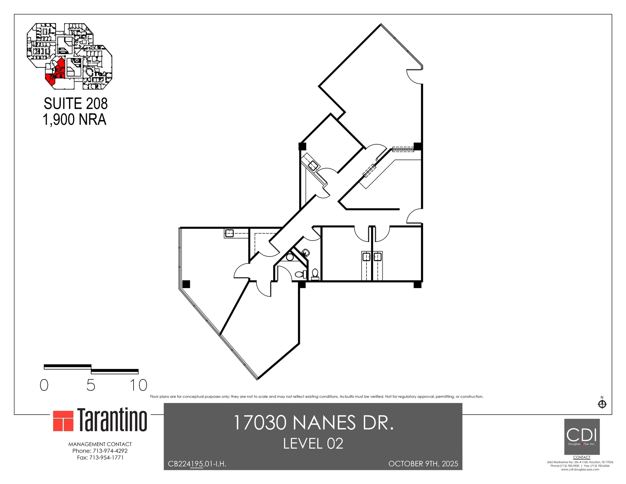 17030 Nanes Dr, Houston, TX à louer Plan de site– Image 1 sur 1