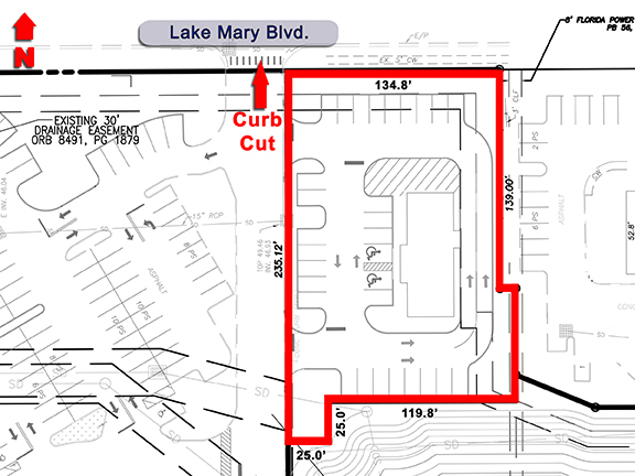 3003 W Lake Mary Blvd, Lake Mary, FL à louer - Plan de site – Image 3 sur 8