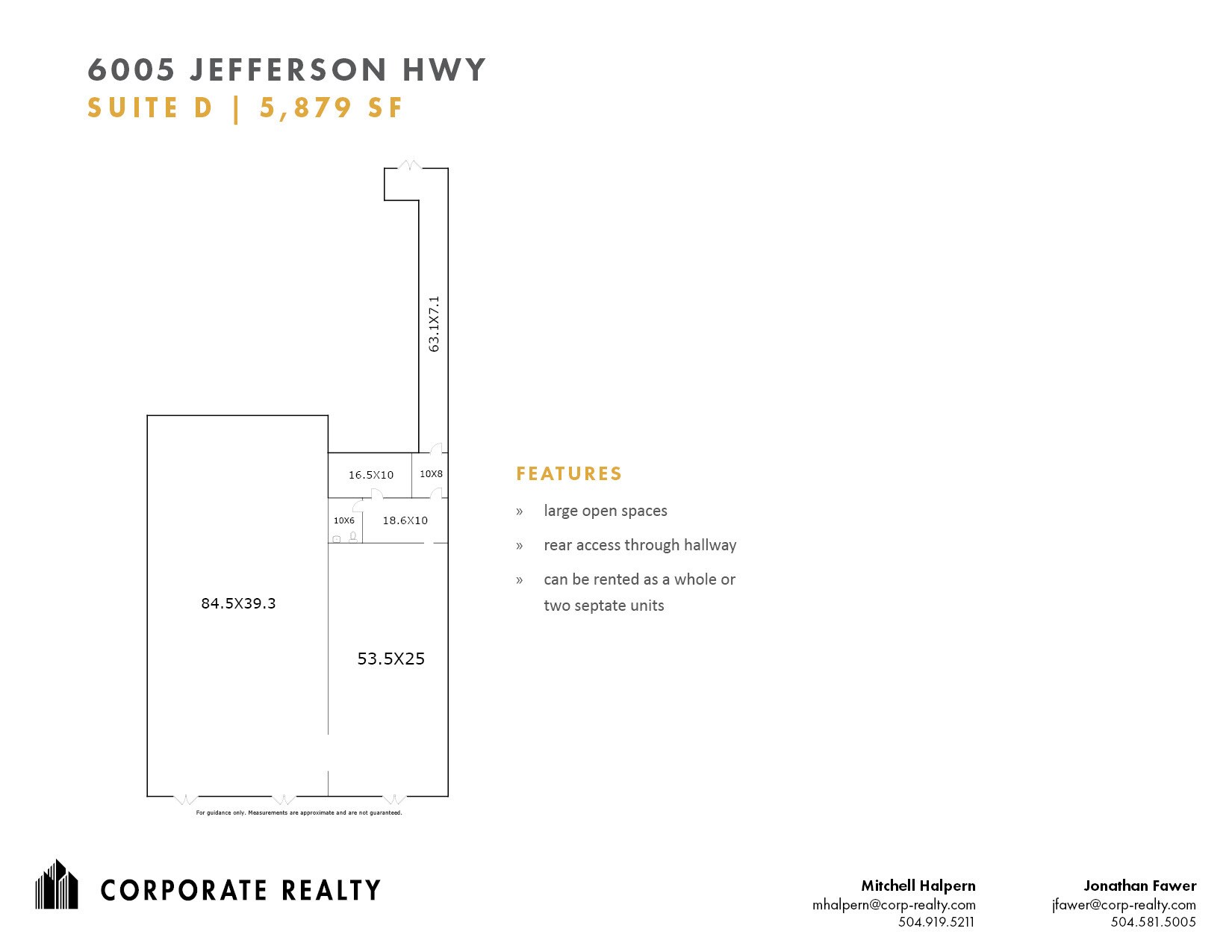6005 Jefferson Hwy, New Orleans, LA à louer Plan de site– Image 1 sur 1