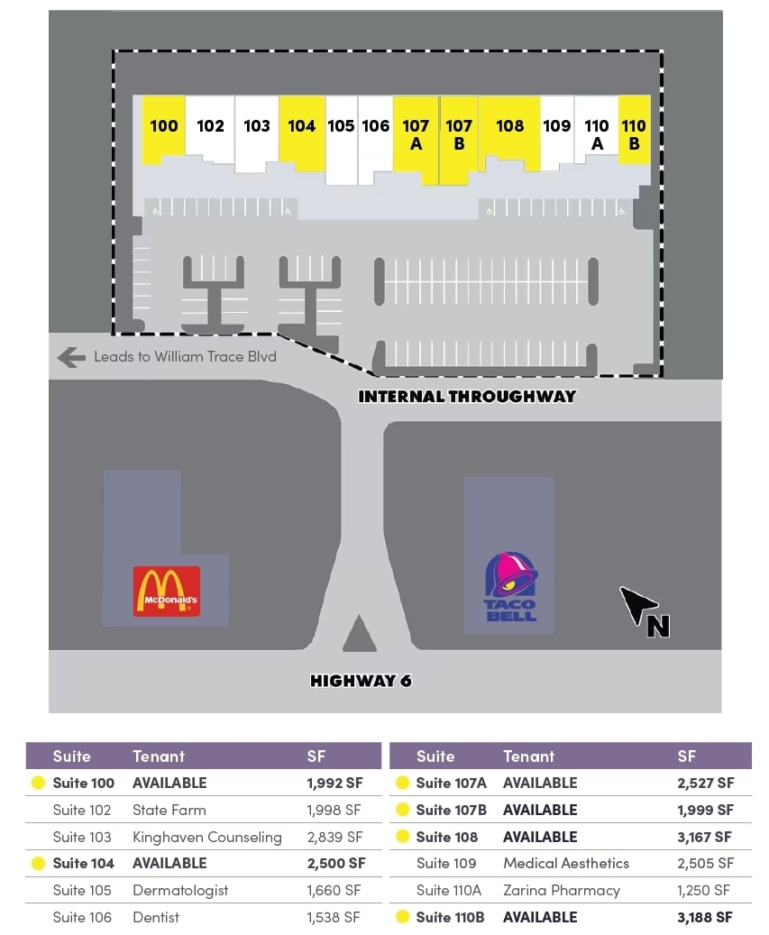 3425 Hwy 6, Sugar Land, TX à louer Plan de site– Image 1 sur 1