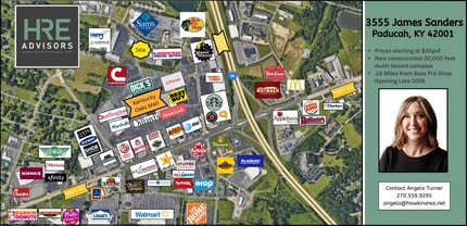 3555 James Sanders Blvd, Paducah, KY - Vue aérienne  vue de carte - Image1