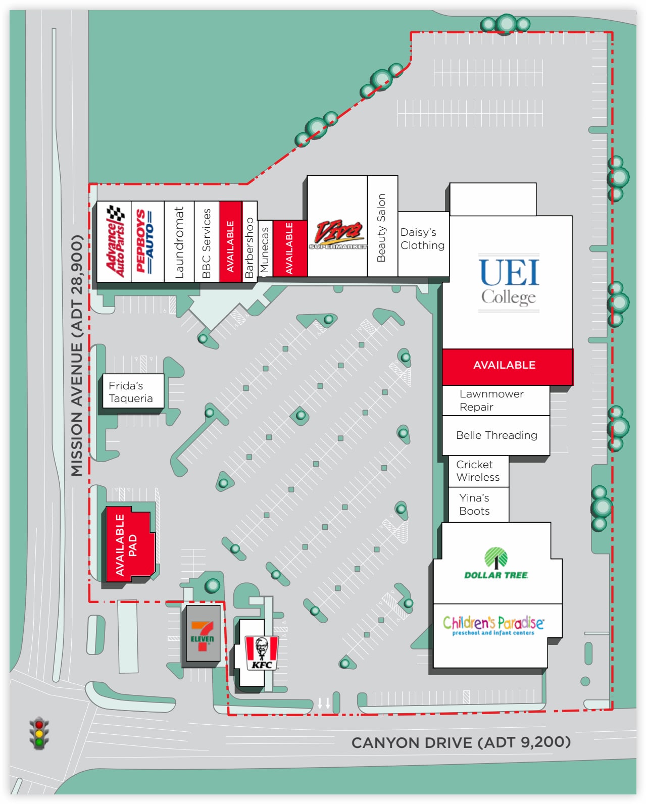 2007-2041 Mission Ave, Oceanside, CA à louer Plan de site– Image 1 sur 1