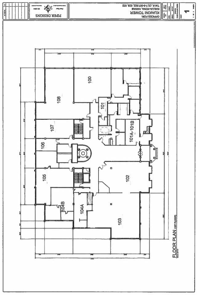 75-5722 Kuakini Hwy, Kailua Kona, HI à louer Plan d’étage– Image 1 sur 1