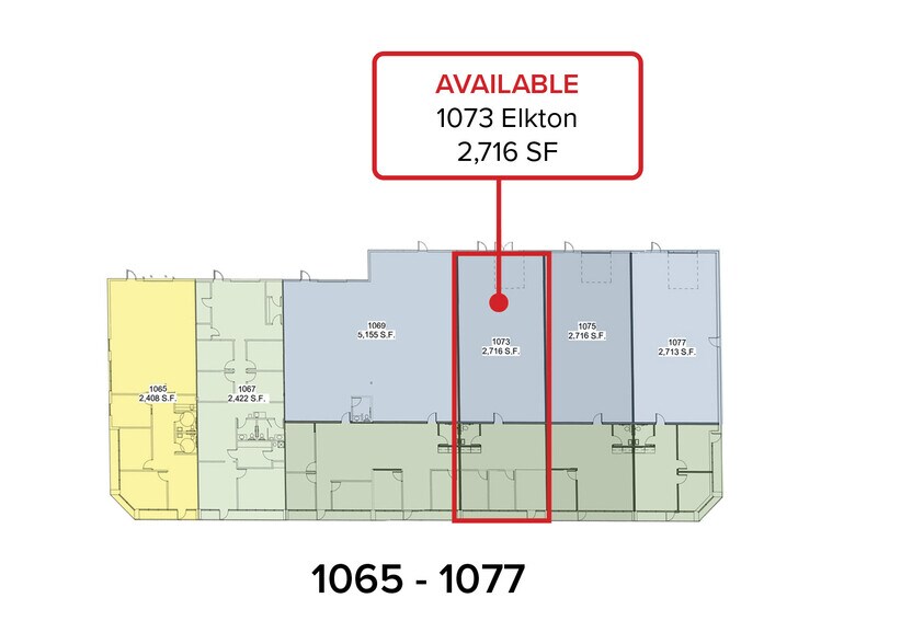 1039-1055 Elkton Dr, Colorado Springs, CO à louer - Plan d’étage – Image 2 sur 15
