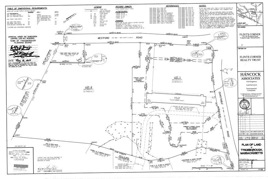 160 Westford Rd, Tyngsboro, MA à vendre - Plan cadastral – Image 3 sur 3