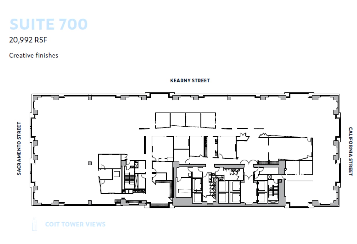 600 California St, San Francisco, CA à louer Plan d’étage– Image 1 sur 1