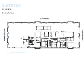 600 California St, San Francisco, CA à louer Plan d’étage– Image 1 sur 1