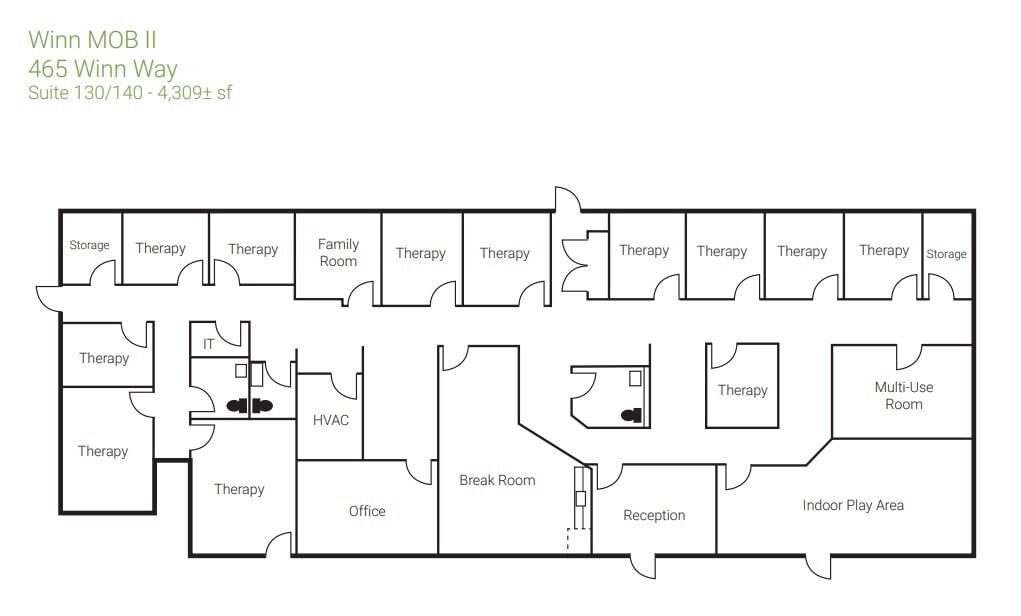 465 Winn Way, Decatur, GA à louer Plan d’étage– Image 1 sur 1