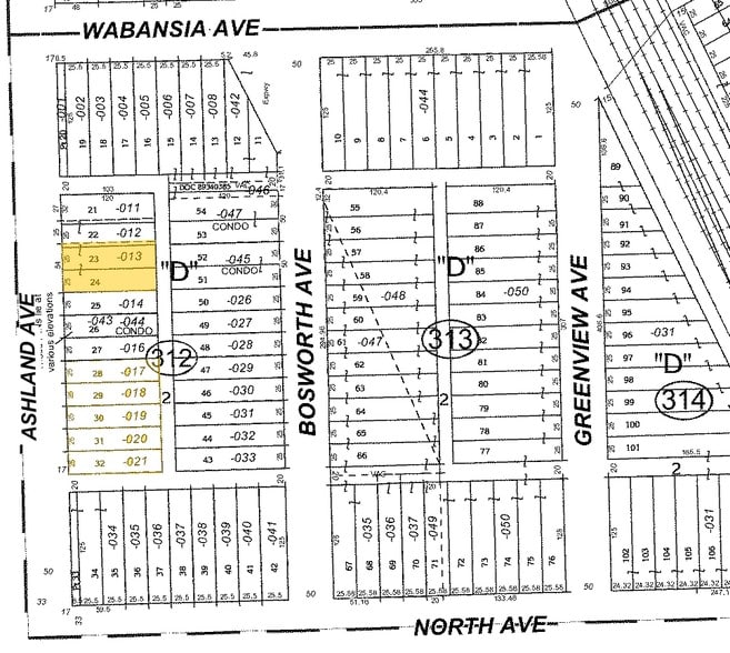 1637 N Ashland Ave, Chicago, IL à louer - Plan cadastral – Image 3 sur 6