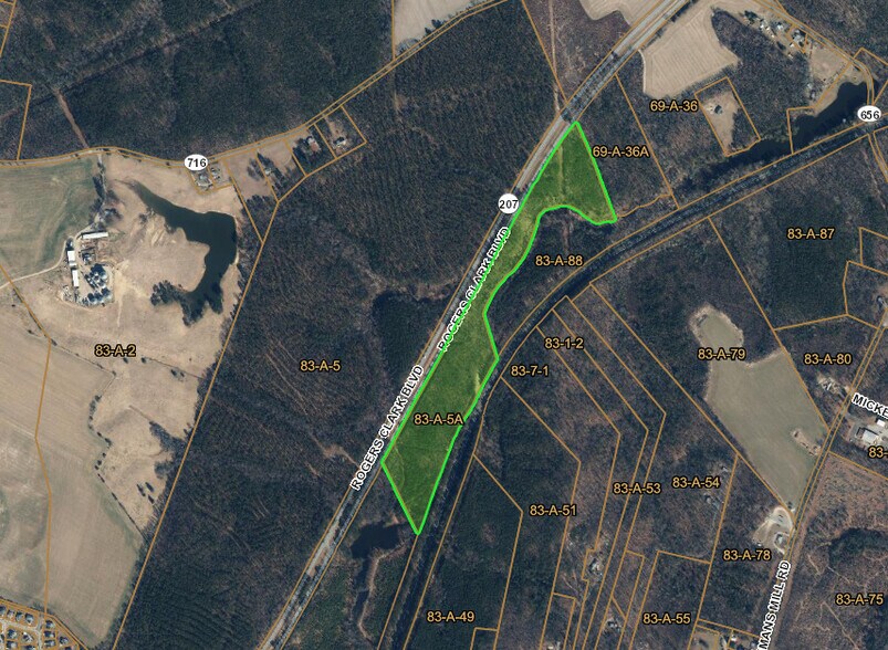 Rogers Clark Blvd, Ruther Glen, VA à vendre - Plan cadastral – Image 3 sur 3