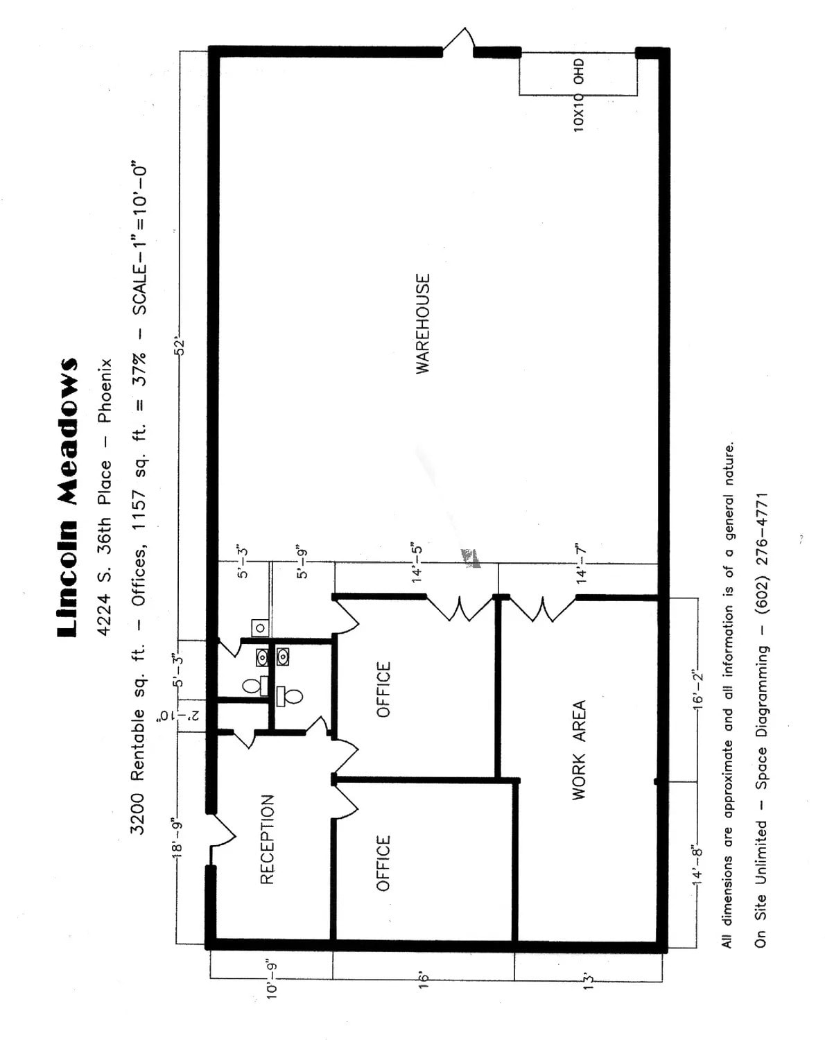 4208-4248 S 36th Pl, Phoenix, AZ à louer Plan d’étage– Image 1 sur 1