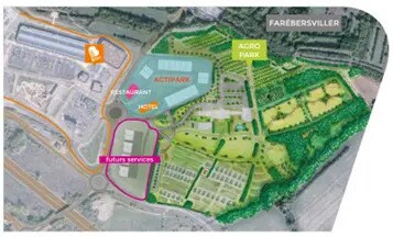 Local commercial dans Farébersviller à vendre - Plan de site – Image 2 sur 3