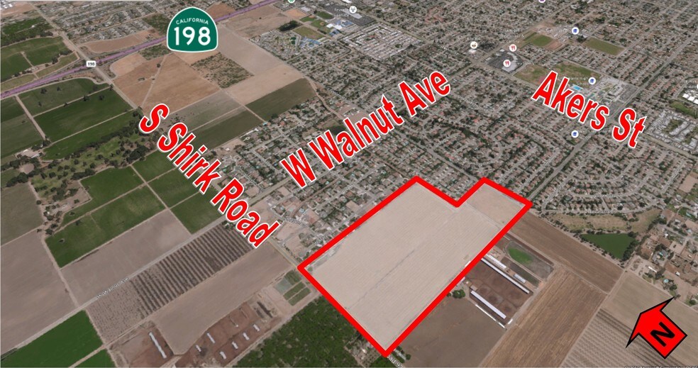 2812 S Shirk Rd, Visalia, CA à vendre - Aérien – Image 2 sur 2