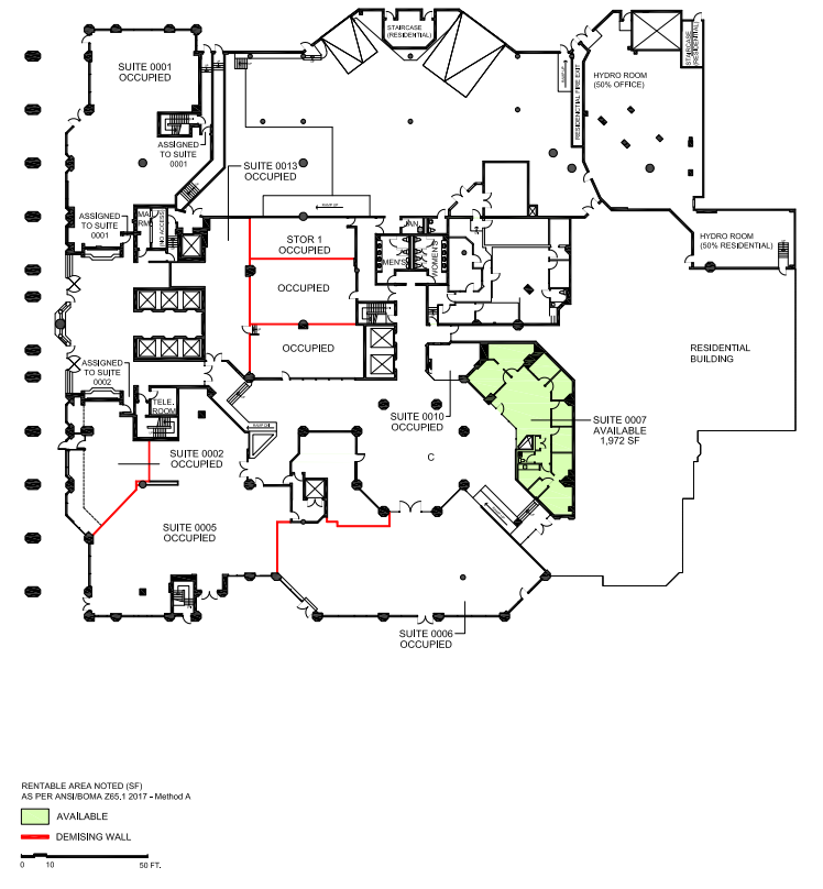 655 Bay St, Toronto, ON à louer Plan d’étage– Image 1 sur 1