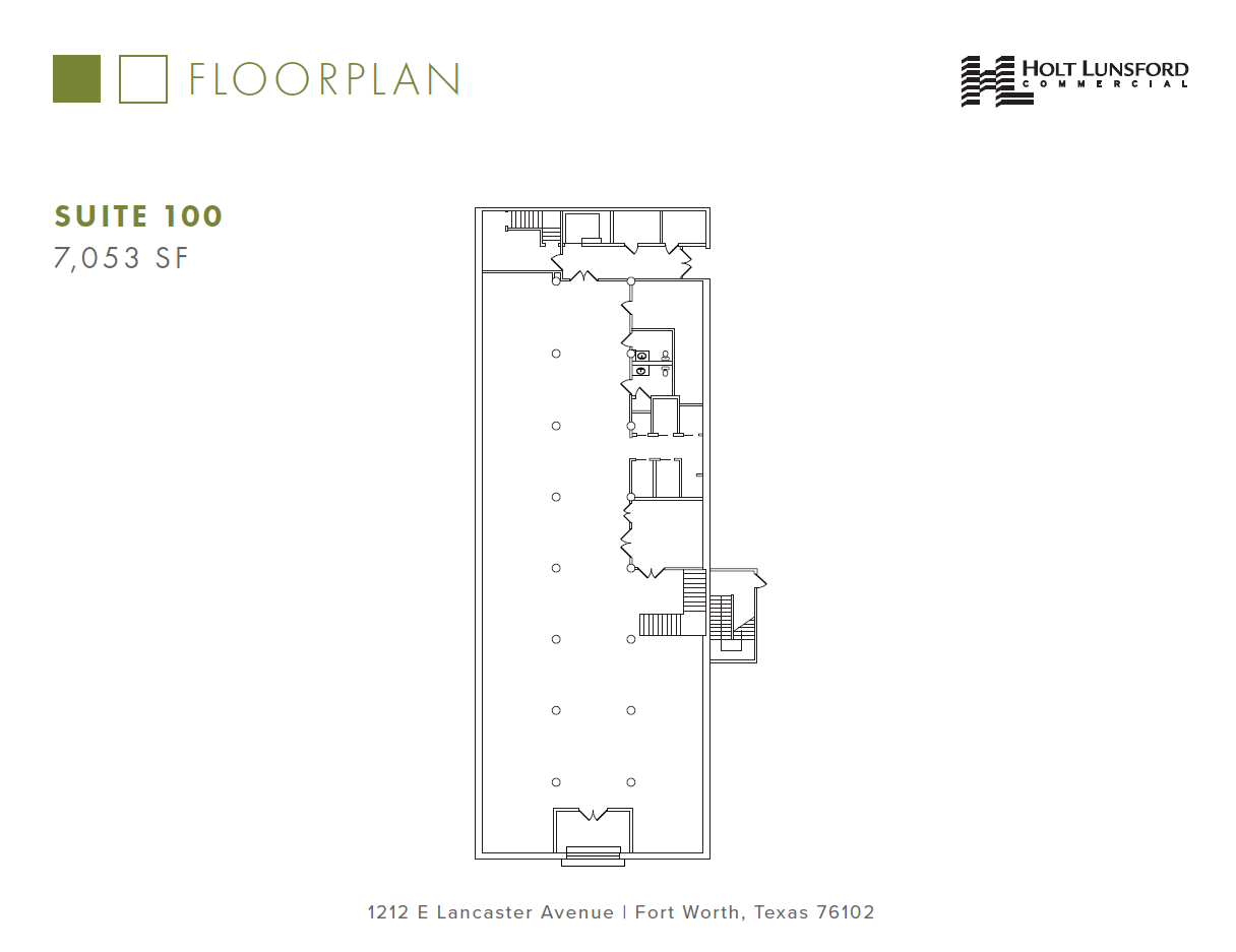 1212 E Lancaster Ave, Fort Worth, TX à louer Plan d’étage– Image 1 sur 1