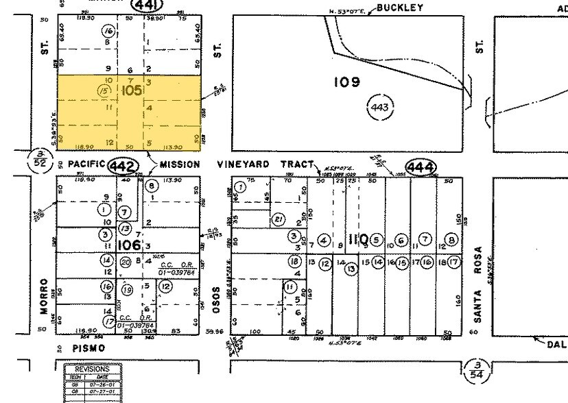 1288 Morro St, San Luis Obispo, CA à louer - Plan cadastral – Image 3 sur 8