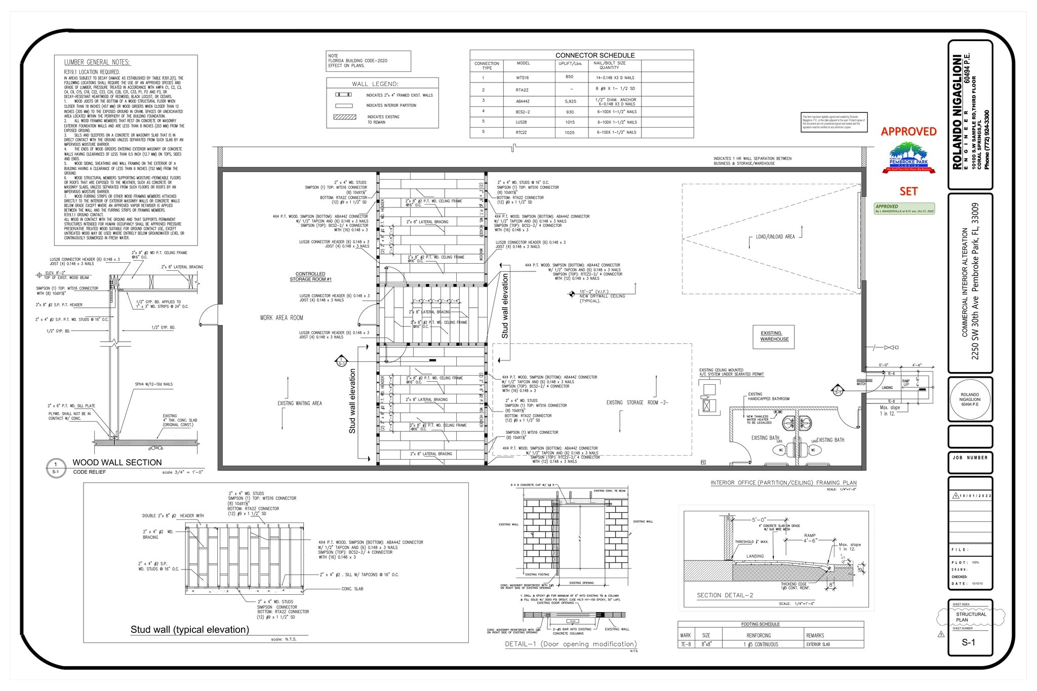 2250 SW 30th Ave, Hallandale, FL à louer Plan de site– Image 1 sur 2