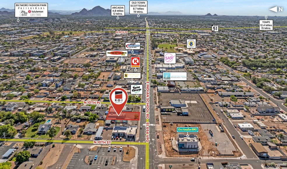1016 E Indian School Rd, Phoenix, AZ à vendre - Photo de l’immeuble – Image 2 sur 8