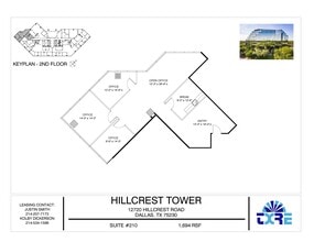 12720 Hillcrest Rd, Dallas, TX à louer Plan d’étage– Image 1 sur 1