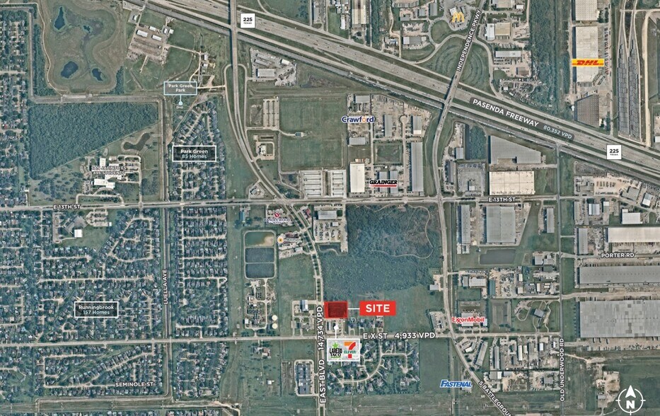 East Blvd, Deer Park, TX à vendre - Aérien – Image 2 sur 3