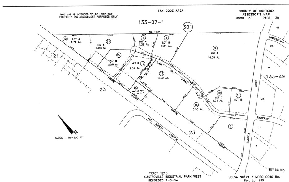 13525 Blackie Rd, Castroville, CA à louer - Plan cadastral – Image 3 sur 8