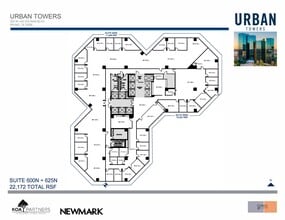 222 W Las Colinas Blvd, Irving, TX à louer Plan d’étage– Image 2 sur 2