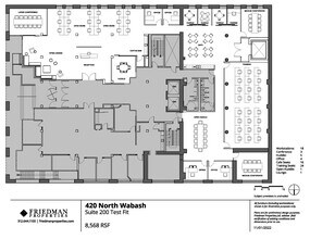 420 N Wabash Ave, Chicago, IL à louer Plan d’étage– Image 2 sur 6