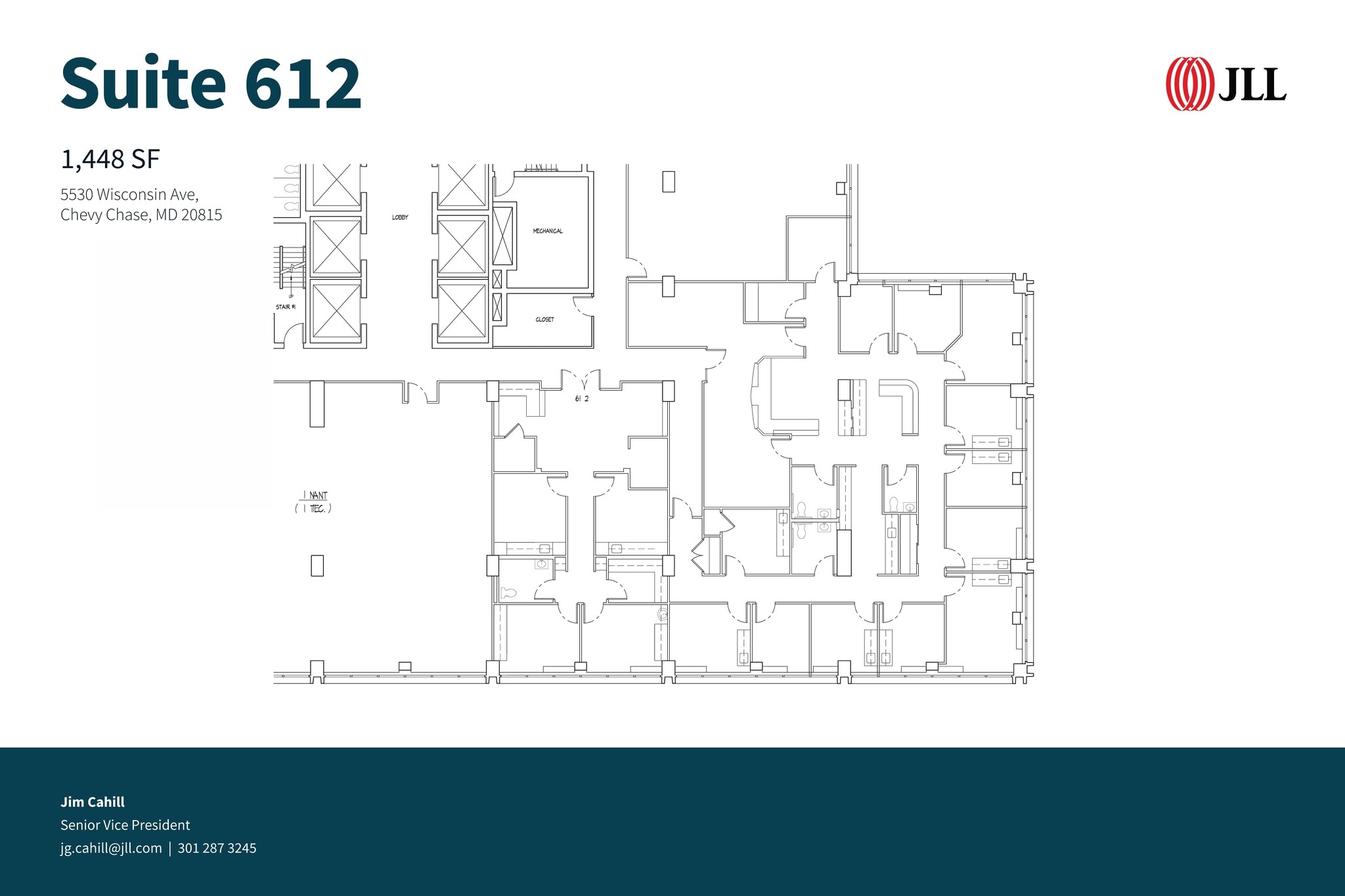 5530 Wisconsin Ave, Chevy Chase, MD à louer Plan d’étage– Image 1 sur 1