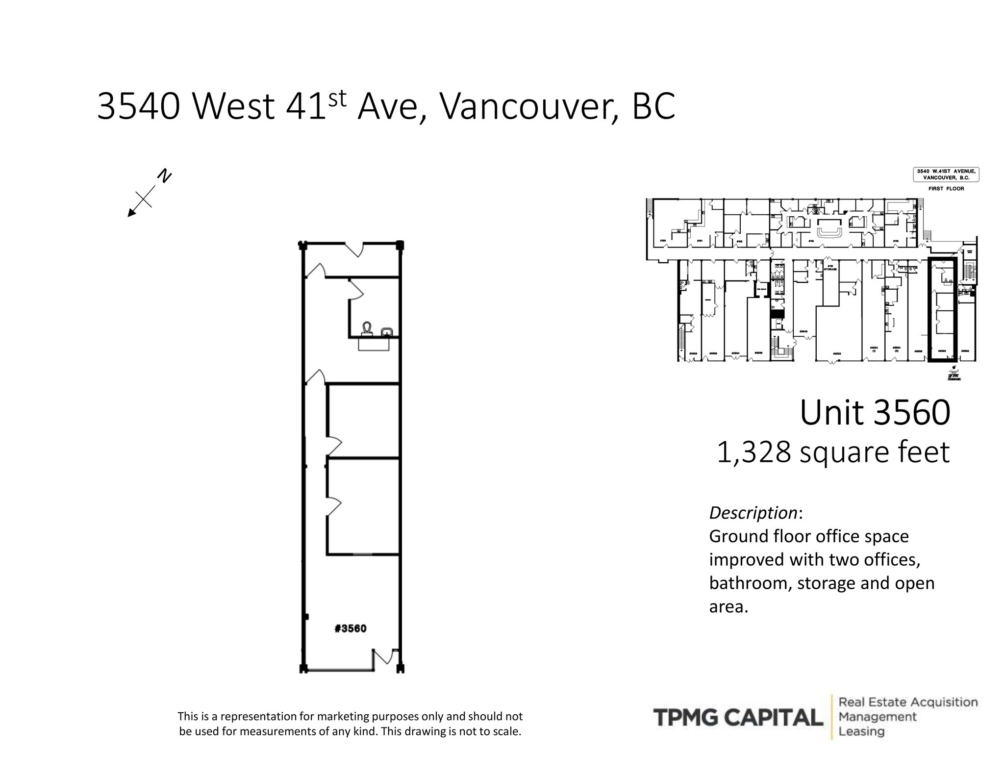 3522-3560 41st Av W, Vancouver, BC à louer Plan de site– Image 1 sur 1