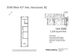 3522-3560 41st Av W, Vancouver, BC à louer Plan de site– Image 1 sur 1